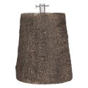 Clayre & Eef Pied de sapin de Noël Arbre Ø 45x53 cm Marron Matériau céramique