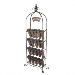 Clayre & Eef Pflanzenhalter 76x32x196 cm Braun Metall
