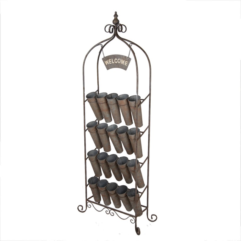 Clayre & Eef Planthouder 76x32x196 cm Bruin Metaal