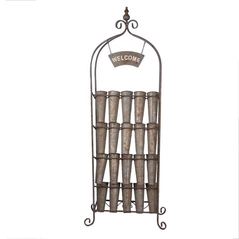 Clayre & Eef Planthouder 76x32x196 cm Bruin Metaal