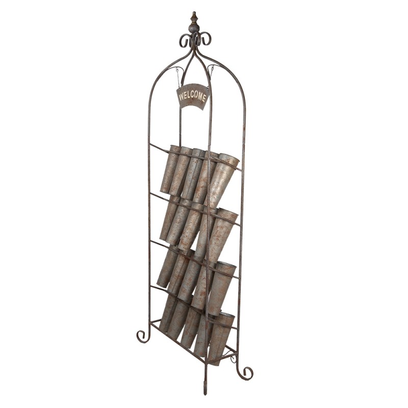 Clayre & Eef Planthouder 76x32x196 cm Bruin Metaal