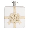 Clayre & Eef Supporto per albero di Natale Regalo 26x24x33 cm Bianco Materiale ceramico