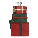 Clayre & Eef Supporto per albero di Natale Regalo 28x26x48 cm Rosso Verde Materiale ceramico