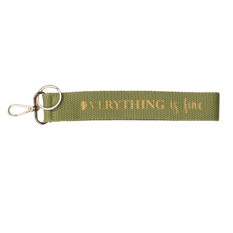 Clayre & Eef Portachiavi 20 cm Verde Sintetico