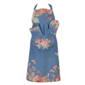 Clayre & Eef Manique 20x20 cm Bleu Coton Fleurs