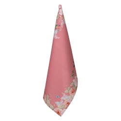 Clayre & Eef Torchon 50x70 cm Rose Coton Fleurs
