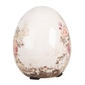 Clayre & Eef Decoration Egg Ø 7x9 cm Beige Ceramic