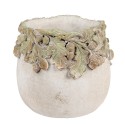 Clayre & Eef Pot de fleurs Ø 15x13 cm Beige Pierre