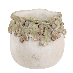 Clayre & Eef Pot de fleurs Ø 15x13 cm Beige Pierre