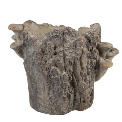 Clayre & Eef Planter 20x18x18 cm Brown Stone