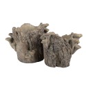 Clayre & Eef Planter 20x18x18 cm Brown Stone