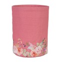 Clayre & Eef Broodmand Ø 15x16 cm Roze Katoen Rond Bloemen