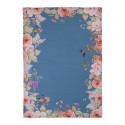 Clayre & Eef Asciugamani da cucina 50x70 cm Blu Cotone Fiori