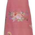 Clayre & Eef Grembiule da cucina 70x85 cm Rosa Cotone Fiori