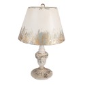Clayre & Eef Lampada da tavolo Ø 36x55 cm Beige Metallo