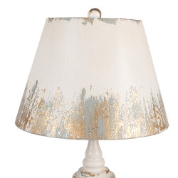 Clayre & Eef Lampada da tavolo Ø 36x55 cm Beige Metallo