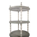 Clayre & Eef Freestanding shelf Ø 80x175 cm Green Beige Wood