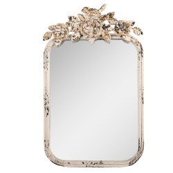 Clayre & Eef Tischspiegel 27x5x45 cm Beige Metall