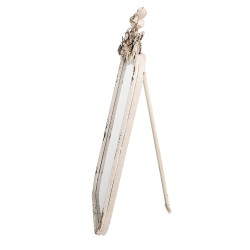 Clayre & Eef Tischspiegel 27x5x45 cm Beige Metall