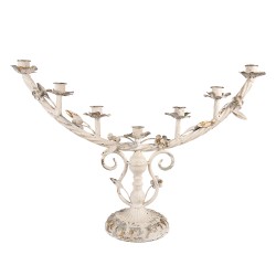Clayre & Eef Candelabro 56x16x37 cm Beige Metallo