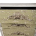 Clayre & Eef Chest of Drawers 81x36x113 cm White Green Wood