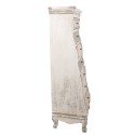 Clayre & Eef Schubladenschrank 56x43x145 cm Weiß Grau Holz