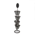 Clayre & Eef Supporto per piante Ø 36x165 cm Grigio Marrone Metallo