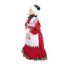 Clayre & Eef Weihnachtsfigur 45 cm Rot Textil auf Kunststoff