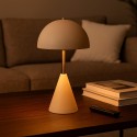 Gabriël Mushroom Table Lamp Ø 23x40 cm Beige Metal