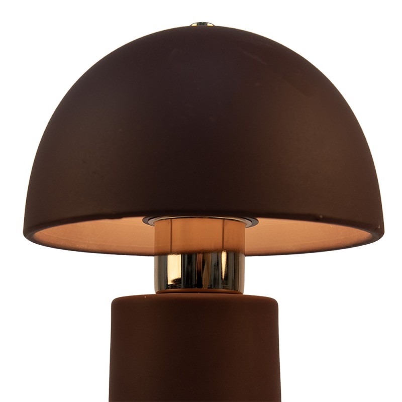 Gabriël Mushroom Table Lamp Ø 18x30 cm Brown Metal