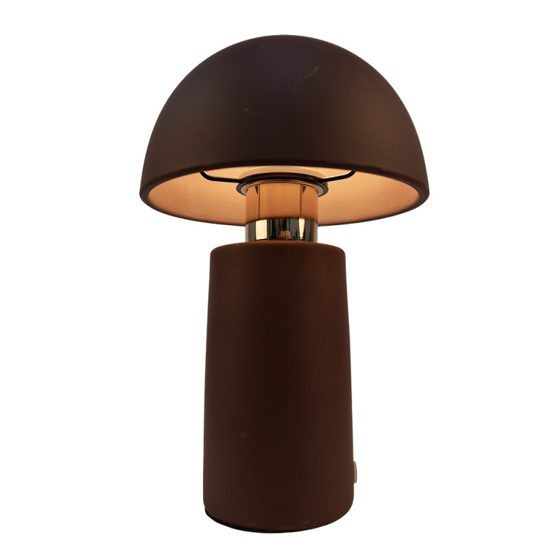 Gabriël Mushroom Table Lamp Ø 18x30 cm Brown Metal