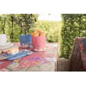 Clayre & Eef Presina da forno 18x30 cm Blu Cotone Fiori