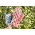 Clayre & Eef Manique 20x20 cm Bleu Coton Fleurs