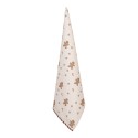 Clayre & Eef Asciugamani da cucina 50x70 cm Beige Cotone Uomo di pan di zenzero