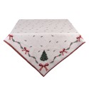 Clayre & Eef Tafelkleed 100x100 cm Beige Katoen Kerst