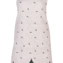 Clayre & Eef Küchenschürze 70x85 cm Beige Baumwolle Weihnachten