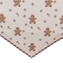 Clayre & Eef Tafelloper 50x160 cm Beige Katoen Gingerbread man