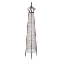 Clayre & Eef Garden Obelisks Ø 30x151 cm Brown Metal