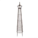 Clayre & Eef Garden Obelisks Ø 30x151 cm Brown Metal