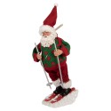 Clayre & Eef Christmas Decoration Figurine Santa Claus 13x10x28 cm Red Textile