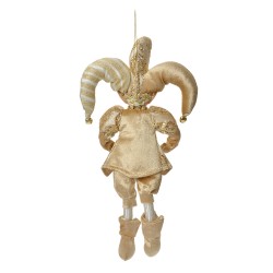 Clayre & Eef Pendentif de décoration Elfe 14x10x38 cm Beige Textile
