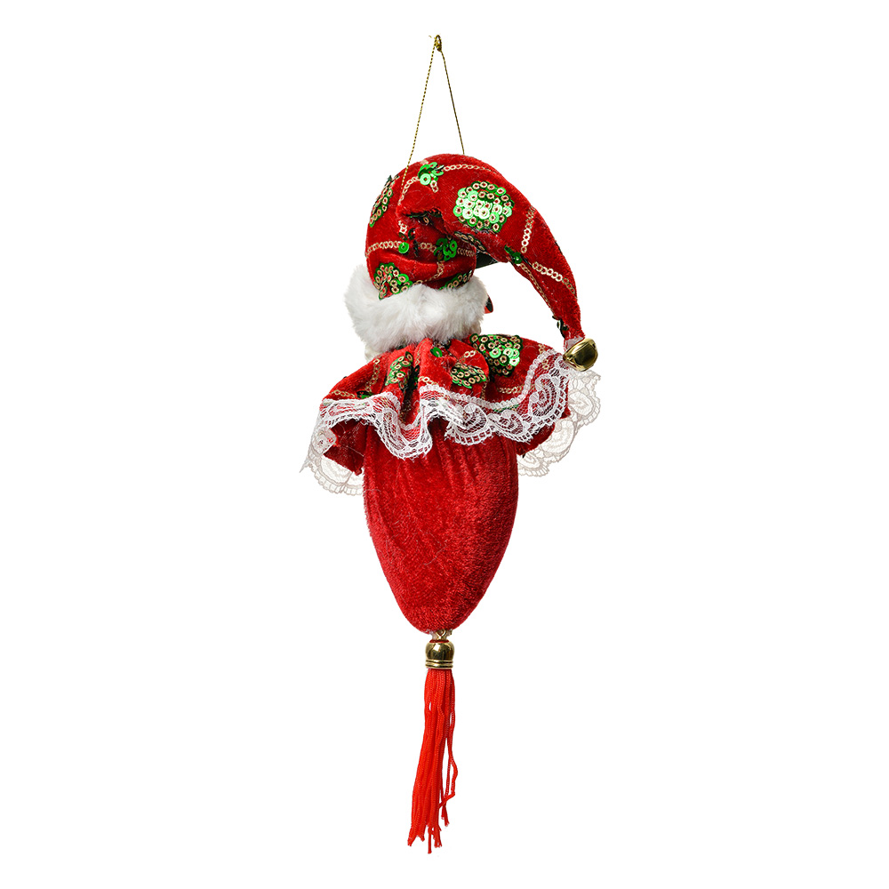 Kersthanger Kerstman 35 Cm Rood Textiel-image