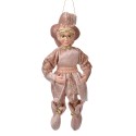 Clayre & Eef Pendentif de décoration Elfe 10x8x28 cm Rose Textile
