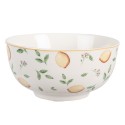 Clayre & Eef Soup Bowl 500 ml White Porcelain Lemons