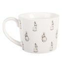 Clayre & Eef Mok 275 ml Wit Porselein Konijnen