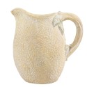 Clayre & Eef Dekorative Kanne 20x15x20 cm Gelb Grün Stein