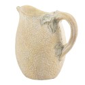 Clayre & Eef Dekorative Kanne 20x15x20 cm Gelb Grün Stein