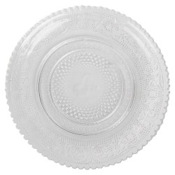 Clayre & Eef Gebaksbord Ø 15 cm Glas Rond