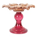 Clayre & Eef Porte-bougie Ø 14x11 cm Orange Verre