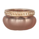 Clayre & Eef Portacandela Ø 6x4 cm Rosa Vetro